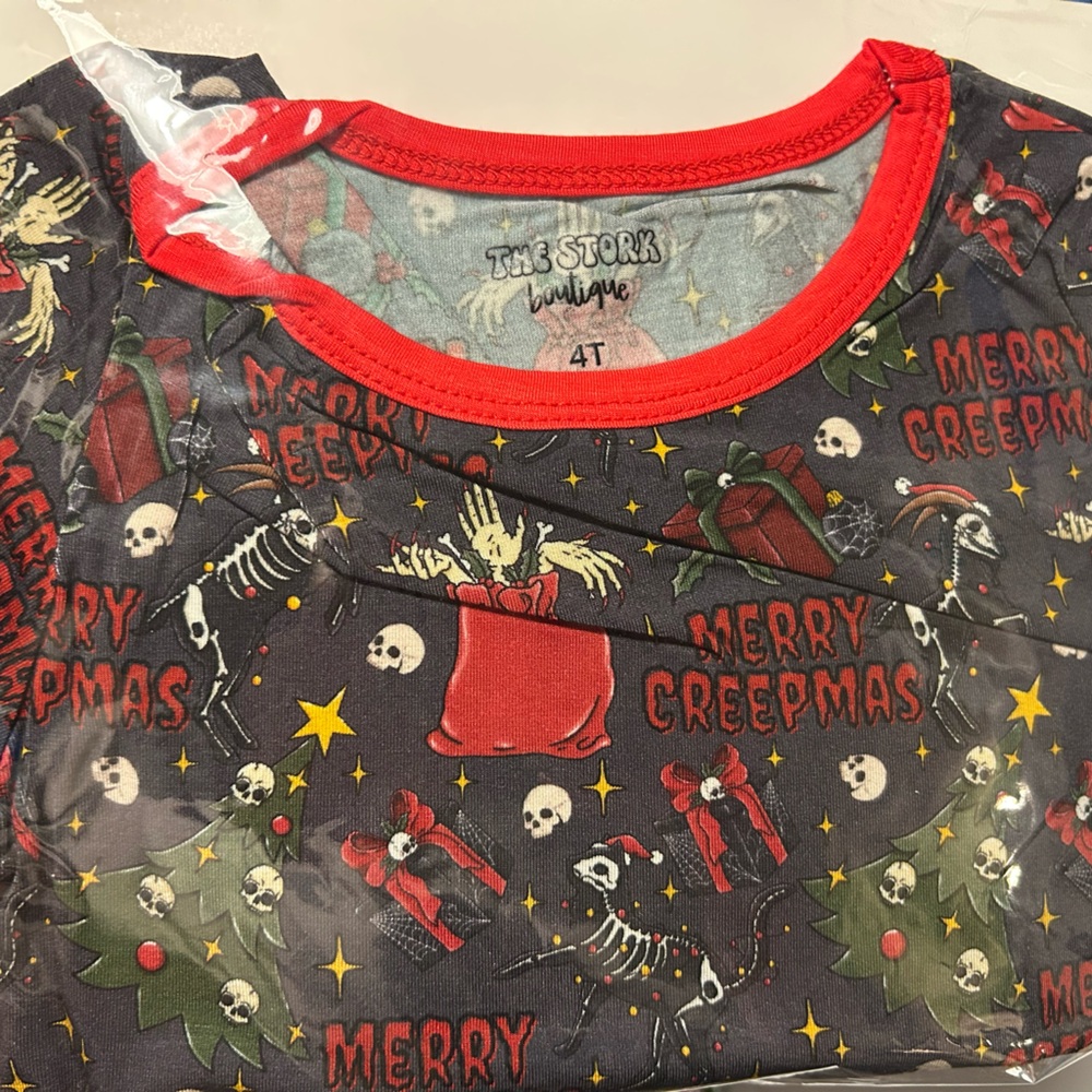 Kids Pajama Set - Red and Black